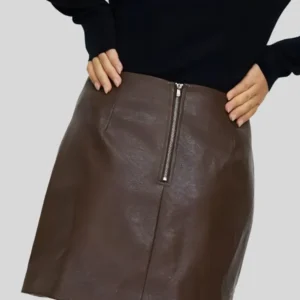 Brown Mini Leather Skirt – Chic & Versatile Women’s Wear