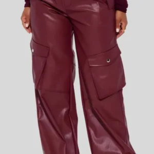 Women’s Hook & Loop Pants with Four Pockets – Stylish Utility Design