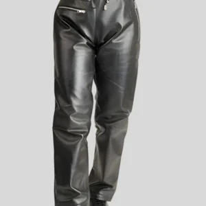 Women’s Lambskin Soft Leather Trousers – Comfortable Fit